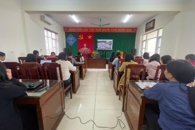 CHI BỘ TRƯỜNG TIỂU HỌC KHÁNH NHẠC A NGHIÊM TÚC THAM GIA HỘI NGHỊ HỌC TẬP, QUÁN TRIỆT VÀ TRIỂN KHAI THỰC HIỆN NGHỊ QUYẾT ĐẠI HỘI XIV CỦA ĐẢNG