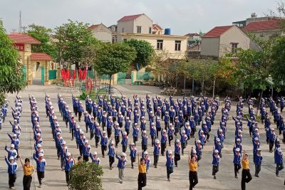 TRƯỜNG TIỂU HỌC KHÁNH NHẠC A HƯỞNG ỨNG NGÀY HỘI VÕ NHẠC VOVINAM – LAN TỎA KHÍ CHẤT VIỆT.