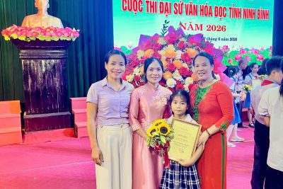 Học sinh trường Tiểu học Khánh Nhạc A đạt giải tại Cuộc thi “Đại sứ văn hóa đọc” tỉnh Ninh Bình năm 2026