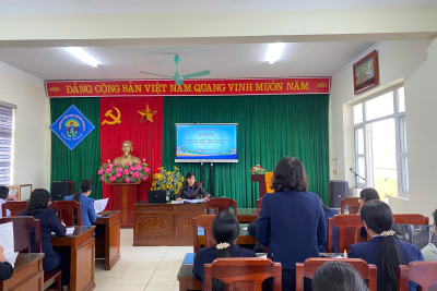 TRƯỜNG TIỂU HỌC KHÁNH NHẠC A TỔ CHỨC CHUYÊN ĐỀ DẠY HỌC TIẾNG VIỆT (VIẾT) THEO CHƯƠNG TRÌNH GDPT 2018