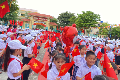 TRƯỜNG TIỂU HỌC KHÁNH NHẠC TƯNG BỪNG KHAI GIẢNG  NĂM HỌC 2026 – 2027
