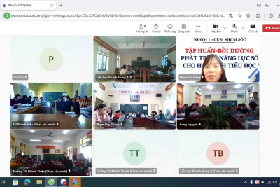 TRƯỜNG TIỂU HỌC KHÁNH NHẠC A TỔ CHỨC THÀNH CÔNG CHUYÊN ĐỀ PHÁT TRIỂN NĂNG LỰC SỐ CHO HỌC SINH
