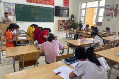 RỘN RÀNG HỘI THI “VIẾT ĐÚNG – VIẾT ĐẸP” CẤP CỤM TRƯỜNG NĂM HỌC 2025-2026