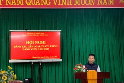 TRƯỜNG TIỂU HỌC KHÁNH NHẠC A – HỘI NGHỊ KIỂM ĐIỂM CUỐI NĂM 2025